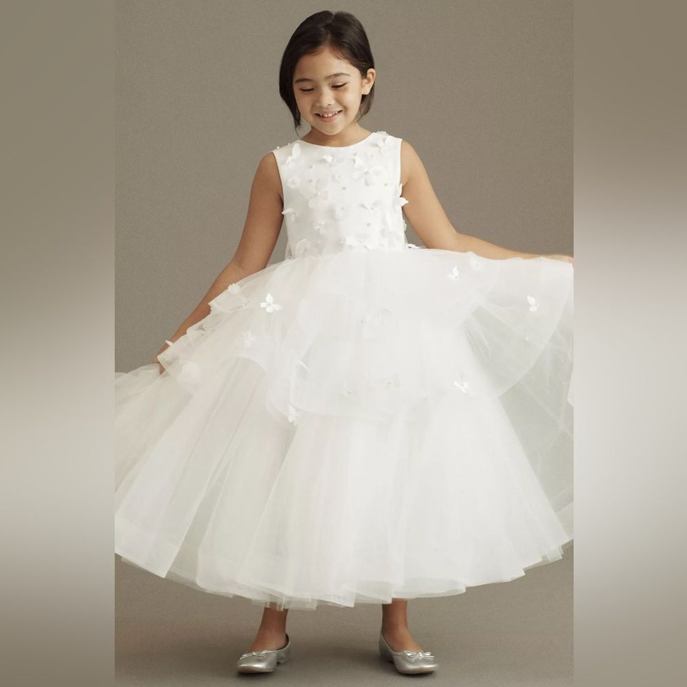 New Anthropologie Princess Daliana Butterfly Flower Girl Dress Size 6